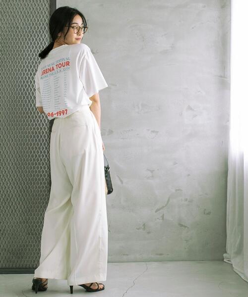 coen（コーエン）の「ヴィンテージライクツアーロゴTシャツ（Tシャツ/カットソー・レディース・ブラック/ベージュ/ホワイト・M/L）」の10枚目の写真