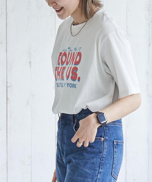 coen（コーエン）の「ヴィンテージライクツアーロゴTシャツ（Tシャツ/カットソー・レディース・ブラック/ベージュ/ホワイト・M/L）」の14枚目の写真