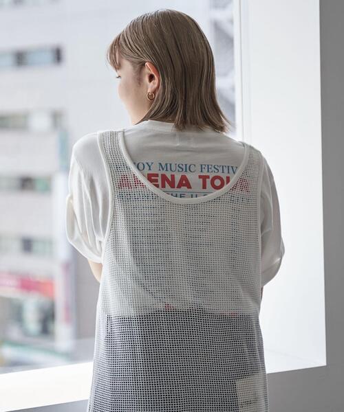coen（コーエン）の「ヴィンテージライクツアーロゴTシャツ（Tシャツ/カットソー・レディース・ブラック/ベージュ/ホワイト・M/L）」の21枚目の写真