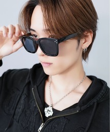 カラーレンズビッグサングラス/ウェリントン/フロントデザイン/ユニセックス