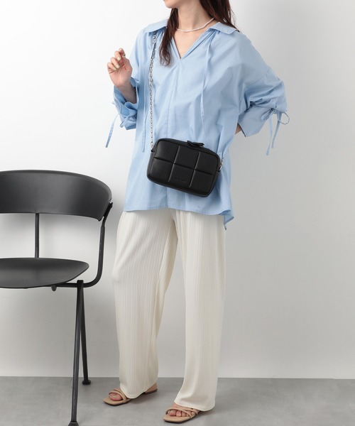 ADD CULUMN(アドカラム)の「【ADD CULUMN】PUFF - CROSSBODY EC/ A23W02B260(ショルダーバッグ・レディース・ホワイト/ブラック・FREE)」の12枚目の写真
