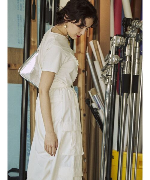 jouetie（ジュエティ）の「バタフライドッキング Tシャツ（Tシャツ/カットソー・レディース・ブラック/オフホワイト/ピンク・MEDIUM）」の16枚目の写真