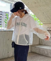 ISOOK（アイスー）の「See-through hooded jacket / シースルー
