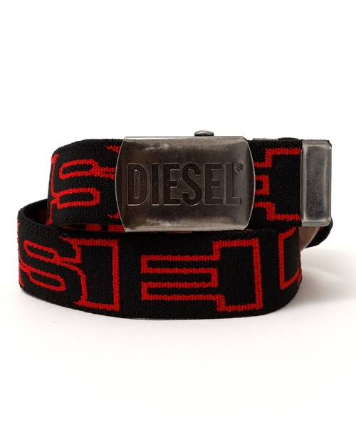 DIESEL KIDS（ディーゼルキッズ）の「DIESEL（ディーゼル）Kids & Junior ブランドロゴベルト（ベルト・キッズ・ブルー/ブラック/レッド・Ⅰ/Ⅱ）」の2枚目の写真