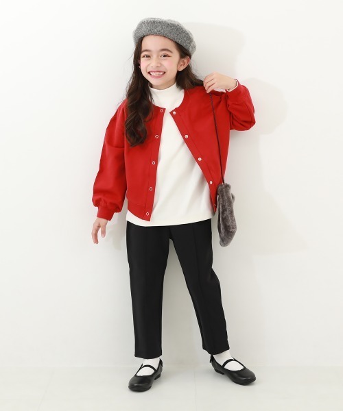 devirock(デビロック)の「防汚 ナローテーパード ピンタックパンツ(その他パンツ・キッズ・ベージュ系1/パープル系5/ブラック・110cm/150cm/140cm/130cm/120cm/100cm/160cm)」の9枚目の写真