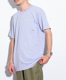 GLOSTER | 【GLOSTER/グロスター】ミニロゴ刺繍 クルーネックTシャツ ポケT ワンポイント(Tシャツ/カットソー)