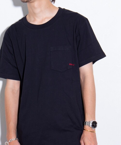 GLOSTER（グロスター）の「【GLOSTER/グロスター】ミニロゴ刺繍 クルーネックTシャツ ポケT ワンポイント（Tシャツ/カットソー・メンズ・杢グレー/ネイビー/ブラック/ホワイト・S/M/L）」の14枚目の写真