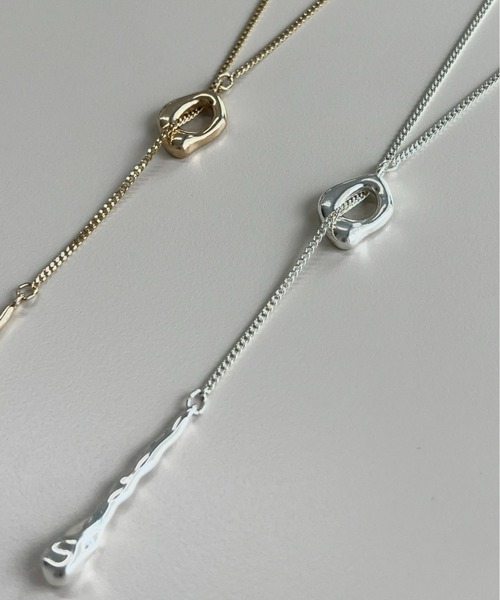 russet（ラシット）の「《gem_by russet》ドロップロングチェーンネックレス(AF-253)（ネックレス・レディース・シルバー/ゴールド・FREE）」の6枚目の写真