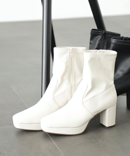 FREE'S MART（フリーズマート）の「◇ストレッチブーティー（ブーツ・レディース・ブラック/ホワイト・MEDIUM/SMALL）」の14枚目の写真