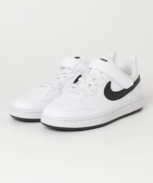 NIKE（ナイキ）の「ﾅｲｷ ｺｰﾄ ﾎﾞﾛｰ LOW ﾘｸﾗﾌﾄ PS（スニーカー・キッズ・ホワイト/レッド系その他/ブラック/ホワイト系その他/ピンク系その他/ホワイト×ブラック/ブルー系その他/グレー系その他/ブラック×ホワイト/ホワイト×グリーン/ピンク系その他2・18.0cm/22.0cm/19.0cm/20.0cm/21.0cm/17.0cm）」の3枚目の写真