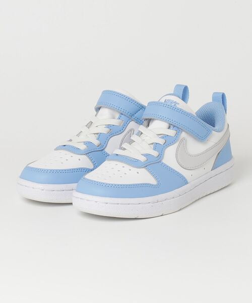 NIKE（ナイキ）の「ﾅｲｷ ｺｰﾄ ﾎﾞﾛｰ LOW ﾘｸﾗﾌﾄ PS（スニーカー・キッズ・ホワイト/レッド系その他/ブラック/ホワイト系その他/ピンク系その他/ホワイト×ブラック/ブルー系その他/グレー系その他/ブラック×ホワイト/ホワイト×グリーン/ピンク系その他2・18.0cm/22.0cm/19.0cm/20.0cm/21.0cm/17.0cm）」の8枚目の写真