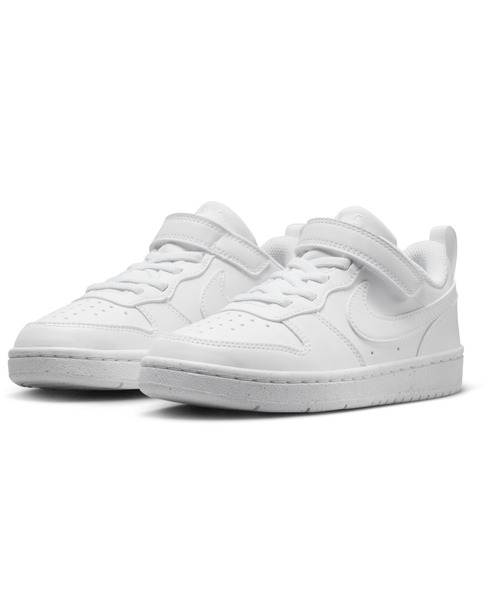 NIKE（ナイキ）の「ﾅｲｷ ｺｰﾄ ﾎﾞﾛｰ LOW ﾘｸﾗﾌﾄ PS（スニーカー・キッズ・ホワイト/レッド系その他/ブラック/ホワイト系その他/ピンク系その他/ホワイト×ブラック/ブルー系その他/グレー系その他/ブラック×ホワイト/ホワイト×グリーン/ピンク系その他2・18.0cm/22.0cm/19.0cm/20.0cm/21.0cm/17.0cm）」の13枚目の写真