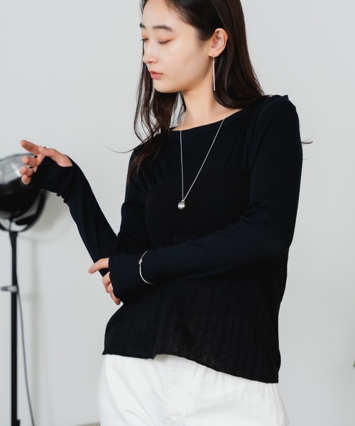 TICCA（ティッカ）の「TICCA/ティッカ ニットキャミソール