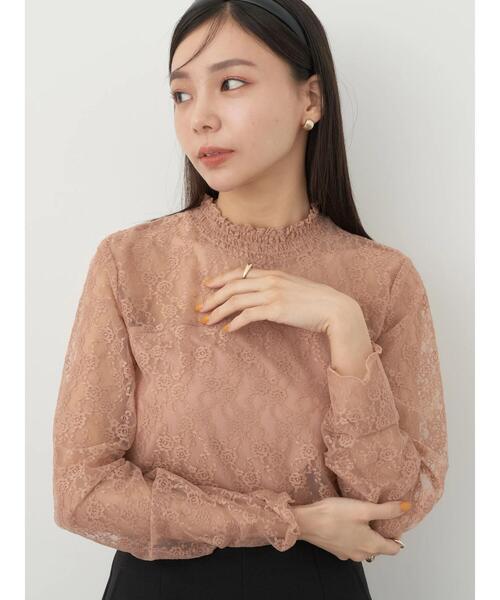 earth music&ecology（アースミュージックアンドエコロジー）の「レースドッキングプルオーバー（Tシャツ/カットソー・レディース・ブラック/アイボリー/ブルー/サーモンピンク・M/S）」の17枚目の写真