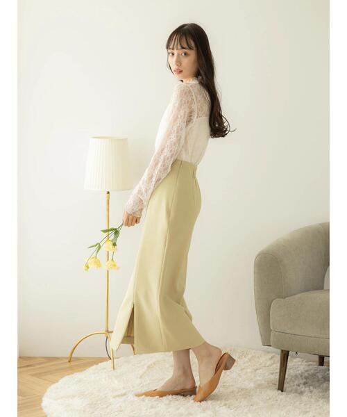 earth music&ecology（アースミュージックアンドエコロジー）の「レースドッキングプルオーバー（Tシャツ/カットソー・レディース・ブラック/アイボリー/ブルー/サーモンピンク・M/S）」の22枚目の写真