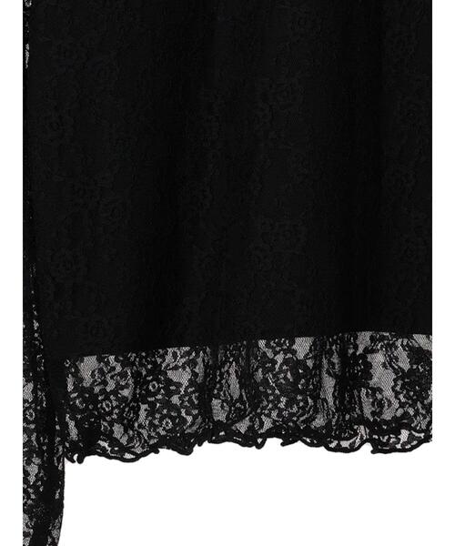 earth music&ecology（アースミュージックアンドエコロジー）の「レースドッキングプルオーバー（Tシャツ/カットソー・レディース・ブラック/アイボリー/ブルー/サーモンピンク・M/S）」の8枚目の写真