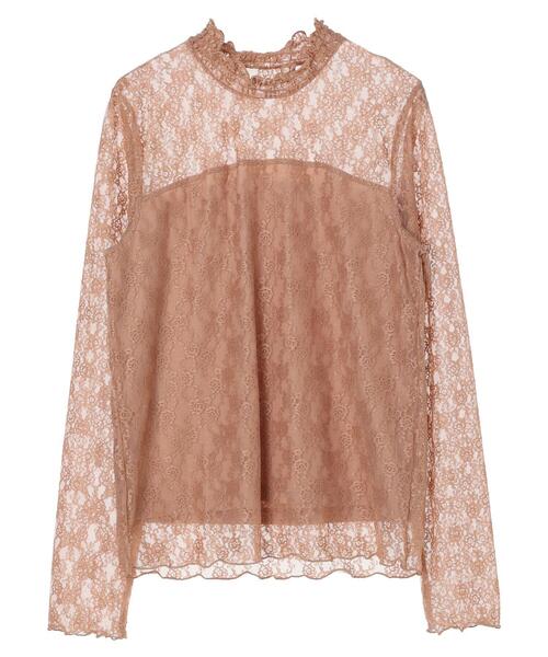 earth music&ecology（アースミュージックアンドエコロジー）の「レースドッキングプルオーバー（Tシャツ/カットソー・レディース・ブラック/アイボリー/ブルー/サーモンピンク・M/S）」の13枚目の写真