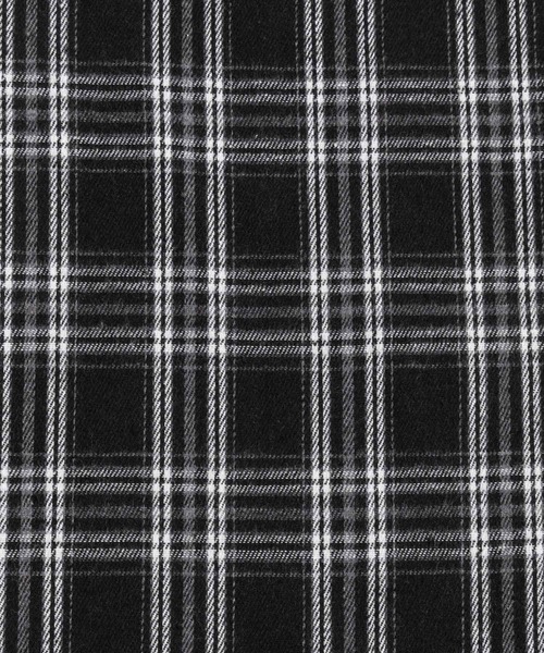 Ressaca（レサーカ）の「オーバーサイズ レギュラーカラー長袖チェックシャツ（シャツ/ブラウス・メンズ・ベージュ/ネイビー/ブラック・M/L/XL）」の6枚目の写真