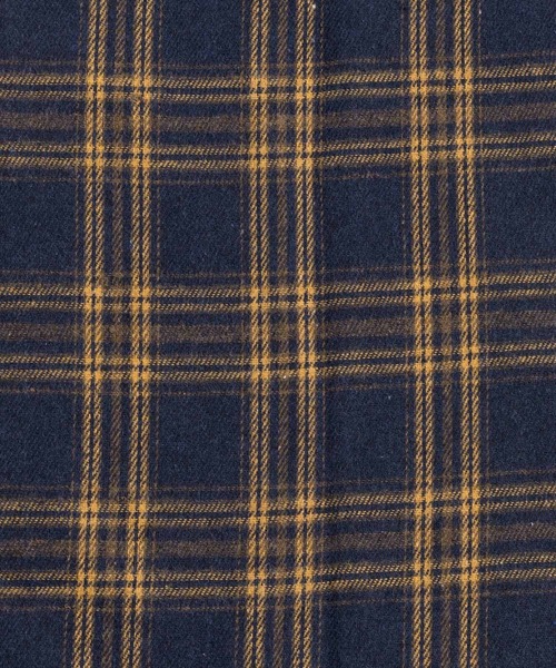 Ressaca（レサーカ）の「オーバーサイズ レギュラーカラー長袖チェックシャツ（シャツ/ブラウス・メンズ・ベージュ/ネイビー/ブラック・M/L/XL）」の4枚目の写真