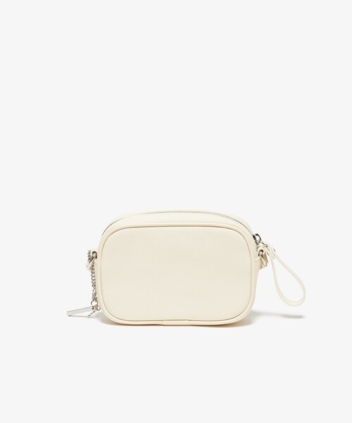 LACOSTE（ラコステ）の「デイリーライフスタイル コーテッドキャンバススモールショルダーポーチ（ショルダーバッグ・レディース・ブラック/オフホワイト・FREE）」の12枚目の写真