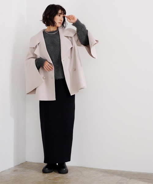 ニット セーター クルーネッククロップドシャギーニット レディース クルーネッククロップドシャギーニット（ニット/セーター