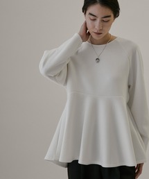 SALON adam et rope' | ペプラムプルオーバー【洗える】(Tシャツ/カットソー)
