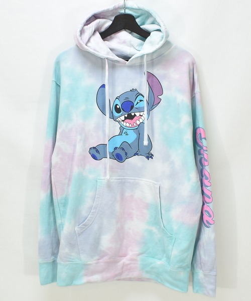 DISNEY VINTAGE（ディズニーヴィンテージ）の「【ヴィンテージ古着】Disney/ディズニー ''スティッチ'' タイダイ プルオーバーパーカー（パーカー・メンズ・その他・LARGE）」の2枚目の写真