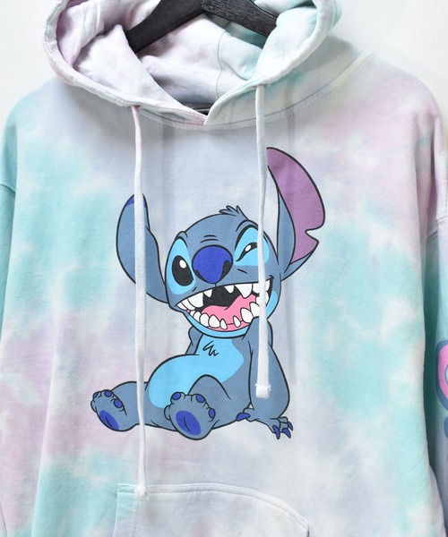 DISNEY VINTAGE（ディズニーヴィンテージ）の「【ヴィンテージ古着】Disney/ディズニー ''スティッチ'' タイダイ プルオーバーパーカー（パーカー・メンズ・その他・LARGE）」の3枚目の写真