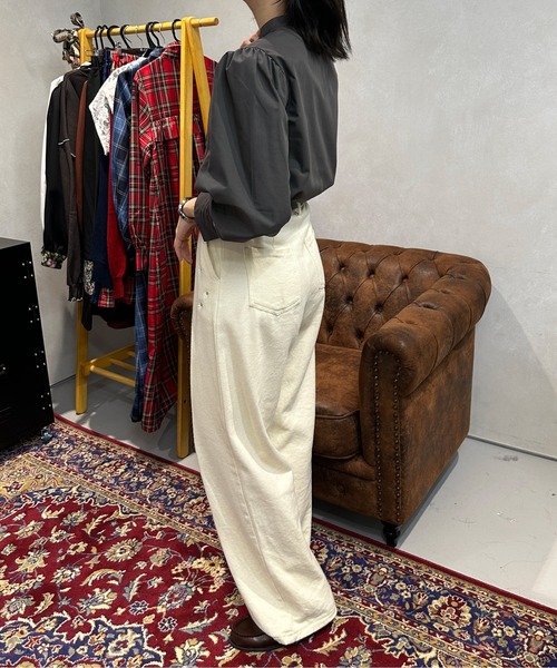 kutir（クティール）の「刺繍チャイナブラウス（シャツ/ブラウス・レディース・サックスブルー/オフホワイト/チャコールグレー・FREE）」の20枚目の写真