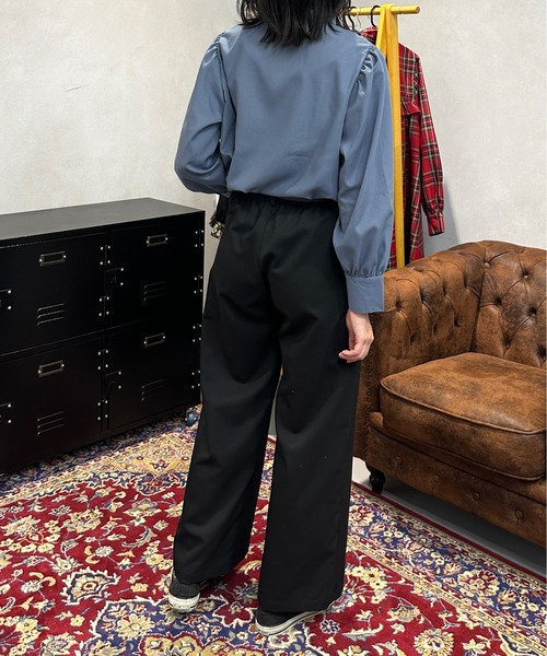 kutir（クティール）の「刺繍チャイナブラウス（シャツ/ブラウス・レディース・サックスブルー/オフホワイト/チャコールグレー・FREE）」の15枚目の写真