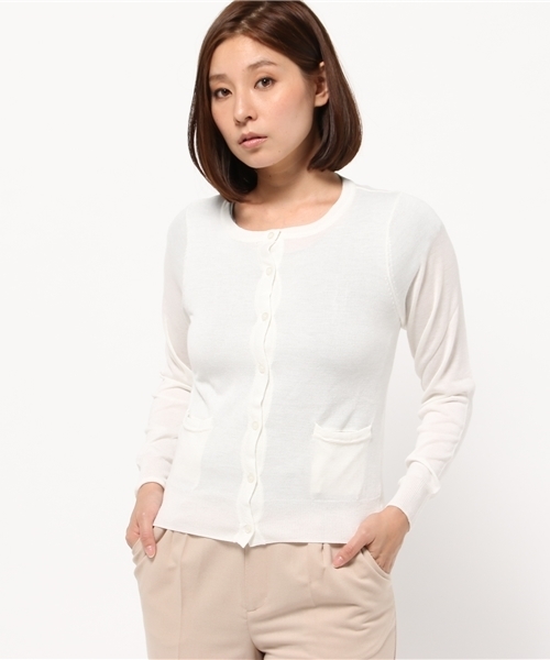 OUTLET（アウトレット）の「【Ciaopanic】多機能糸CNカーディガン（カーディガン/ボレロ・レディース・ブルー/オフホワイト/レッド/ネイビー・FREE）」の2枚目の写真