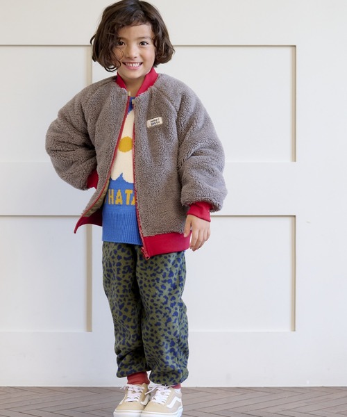 HOGAN RANCH WEAR（ホーガンランチウエア）の「ソウガラリバーシブルZIPブルゾン（80～150cm）（ブルゾン・キッズ・マルチ/カーキ/グリーン・140/150/130/80/120/90/110/100）」の6枚目の写真