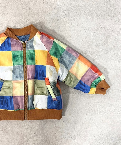 HOGAN RANCH WEAR（ホーガンランチウエア）の「ソウガラリバーシブルZIPブルゾン（80～150cm）（ブルゾン・キッズ・マルチ/カーキ/グリーン・140/150/130/80/120/90/110/100）」の17枚目の写真