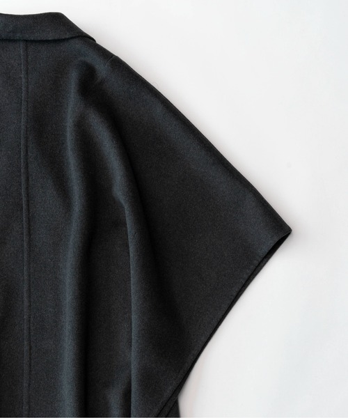 MAISON SPECIAL（メゾンスペシャル）の「Reversibule Sewing Poncho/リバーポンチョ【MAISON SPECIAL/メゾンスペシャル】（ポンチョ・レディース・ブラック/グレー/アイボリー・FREE）」の17枚目の写真