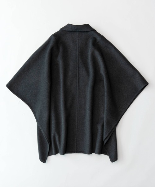 MAISON SPECIAL（メゾンスペシャル）の「Reversibule Sewing Poncho/リバーポンチョ【MAISON SPECIAL/メゾンスペシャル】（ポンチョ・レディース・ブラック/グレー/アイボリー・FREE）」の15枚目の写真