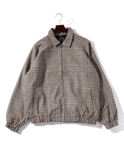 THISIS(ディスイズ)の「ビッグシルエット チェック スウィングトップ レディース(ブルゾン・レディース・グレー/ベージュ・X-LARGE/LARGE/MEDIUM)」の2枚目の写真