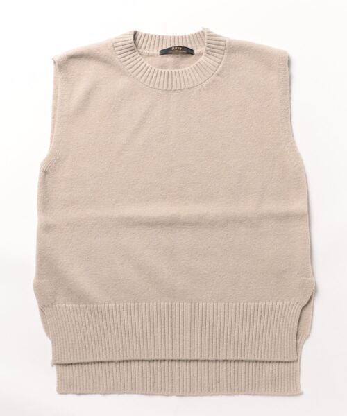 Ritzy(リッツィー)の「サイドスリット入り シンプルニットベスト(ベスト・レディース・ブラック/ダークグレー/ベージュ/グレー・FREE)」の20枚目の写真