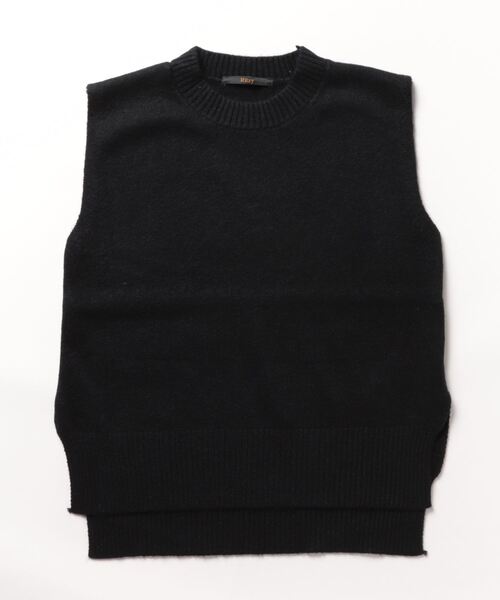Ritzy(リッツィー)の「サイドスリット入り シンプルニットベスト(ベスト・レディース・ブラック/ダークグレー/ベージュ/グレー・FREE)」の21枚目の写真