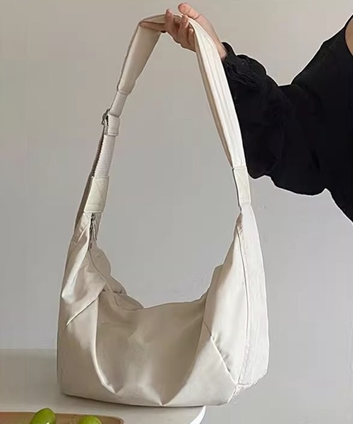 セール】【SETUP7】ワイドストラップバナナショルダーバッグ