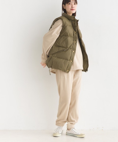 OMNES（オムネス）の「ふわ軽静電気防止マイクロフリースジョガーパンツ（その他パンツ・レディース・チャコールグレー/ベージュ/キャメル/ブラック・MEDIUM/LARGE）」の14枚目の写真