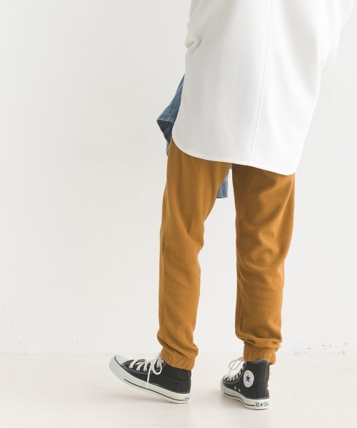 OMNES（オムネス）の「ふわ軽静電気防止マイクロフリースジョガーパンツ（その他パンツ・レディース・チャコールグレー/ベージュ/キャメル/ブラック・MEDIUM/LARGE）」の10枚目の写真