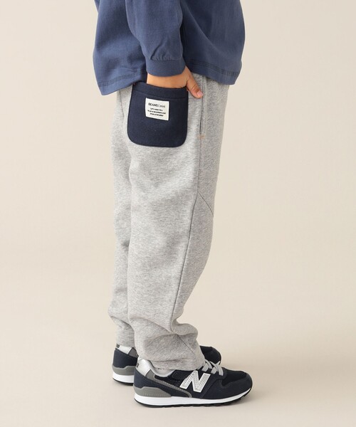 BEAMS mini（ビームスミニ）の「BEAMS mini / スマイル スウェットパンツ 24（90～150cm）（スウェットパンツ・キッズ・ネイビー/ライトグレー・150/110/100/120/130/140/90）」の8枚目の写真