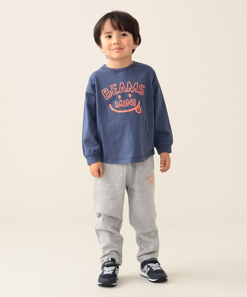 BEAMS mini（ビームスミニ）の「BEAMS mini / スマイル スウェットパンツ 24（90～150cm）（スウェットパンツ・キッズ・ネイビー/ライトグレー・150/110/100/120/130/140/90）」の5枚目の写真