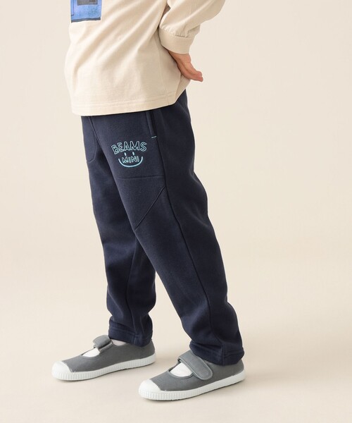 BEAMS mini（ビームスミニ）の「BEAMS mini / スマイル スウェットパンツ 24（90～150cm）（スウェットパンツ・キッズ・ネイビー/ライトグレー・150/110/100/120/130/140/90）」の6枚目の写真