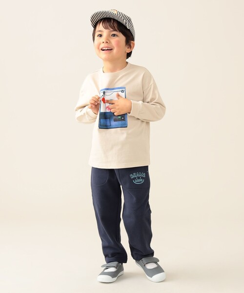 BEAMS mini（ビームスミニ）の「BEAMS mini / スマイル スウェットパンツ 24（90～150cm）（スウェットパンツ・キッズ・ネイビー/ライトグレー・150/110/100/120/130/140/90）」の18枚目の写真