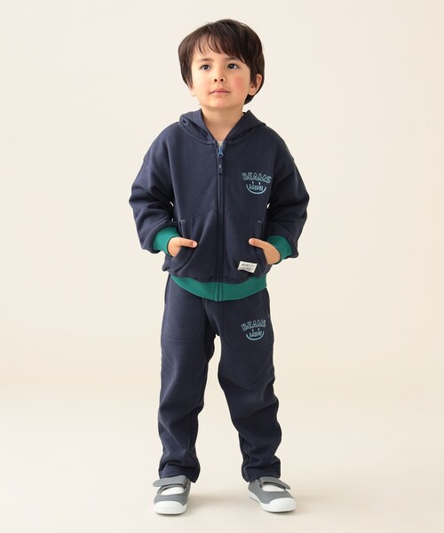 BEAMS mini（ビームスミニ）の「BEAMS mini / スマイル スウェットパンツ 24（90～150cm）（スウェットパンツ・キッズ・ネイビー/ライトグレー・150/110/100/120/130/140/90）」の3枚目の写真