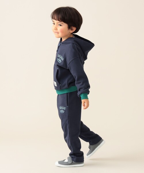 BEAMS mini（ビームスミニ）の「BEAMS mini / スマイル スウェットパンツ 24（90～150cm）（スウェットパンツ・キッズ・ネイビー/ライトグレー・150/110/100/120/130/140/90）」の11枚目の写真