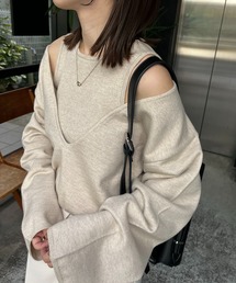 CAPRICIEUX LE'MAGE | 2SET肩スリットニット(ニット/セーター)