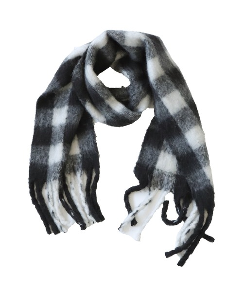 antiqua(アンティカ)の「チェック柄マフラー(マフラー・レディース・ブラック/ブラウン系その他・FREE)」の15枚目の写真