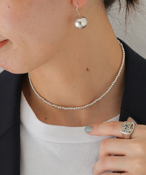plage（プラージュ）の「【ERICKA NICOLAS BEGAY/エリッカ ニコラス ビゲイ】 35/3MM SHINY ネックレス（ネックレス・レディース・シルバー・FREE）」の7枚目の写真